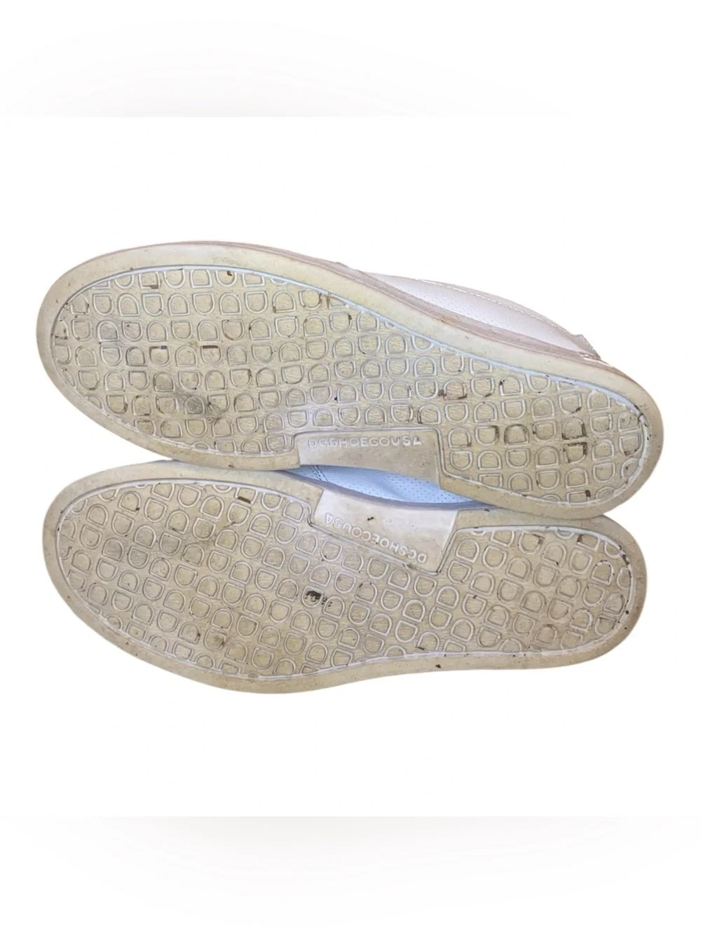 DC VILLIAN 2 Perforated Leather After Skate Slip On Casual Shoes White Size 10